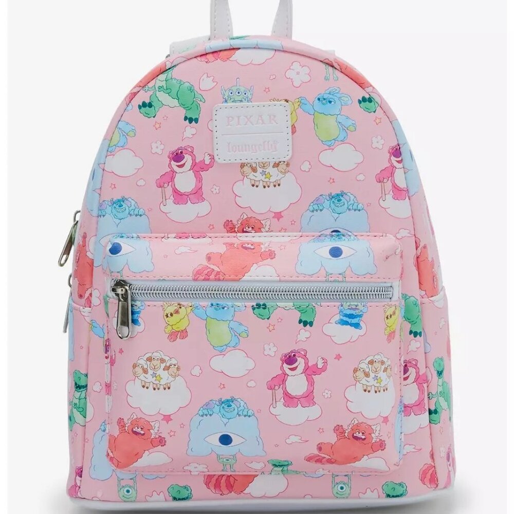 Loungefly Disney Pixar Characters On Clouds Mini Backpack NWT